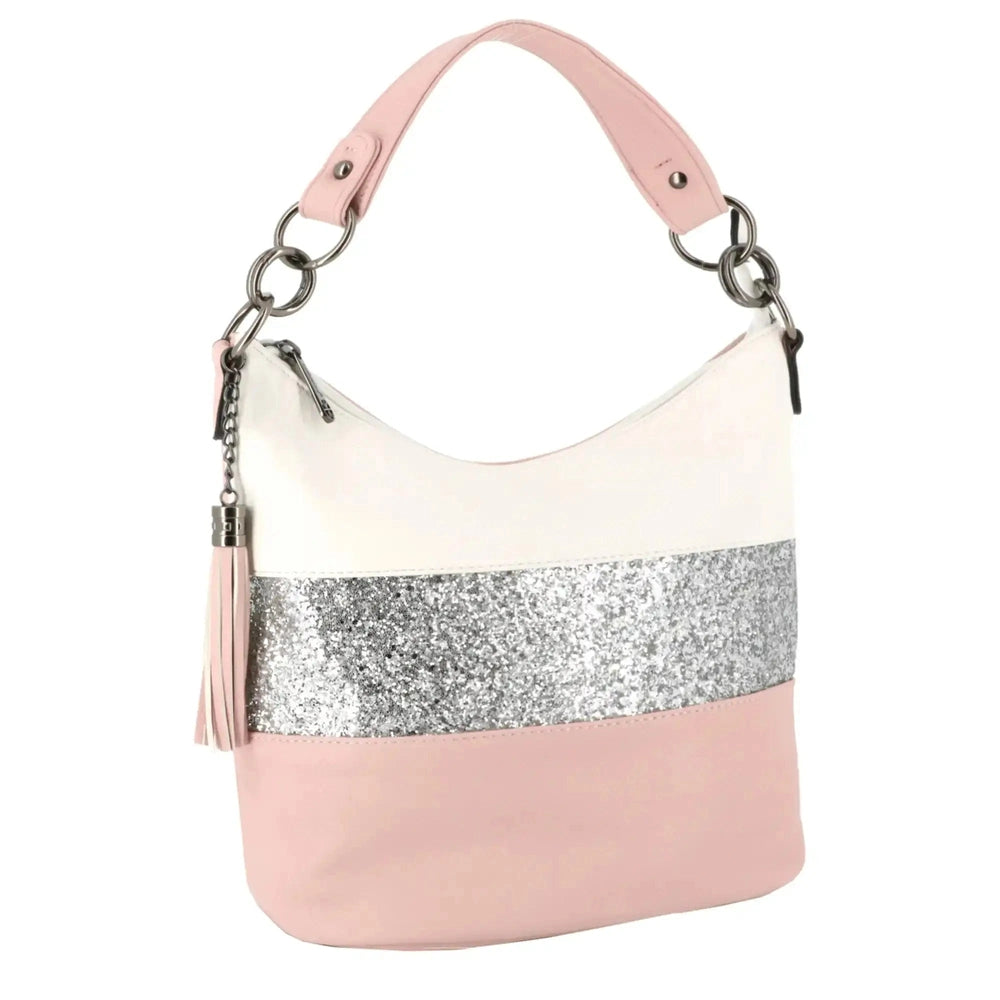 Gallantry Sac à main bandoulière paillette femme rose