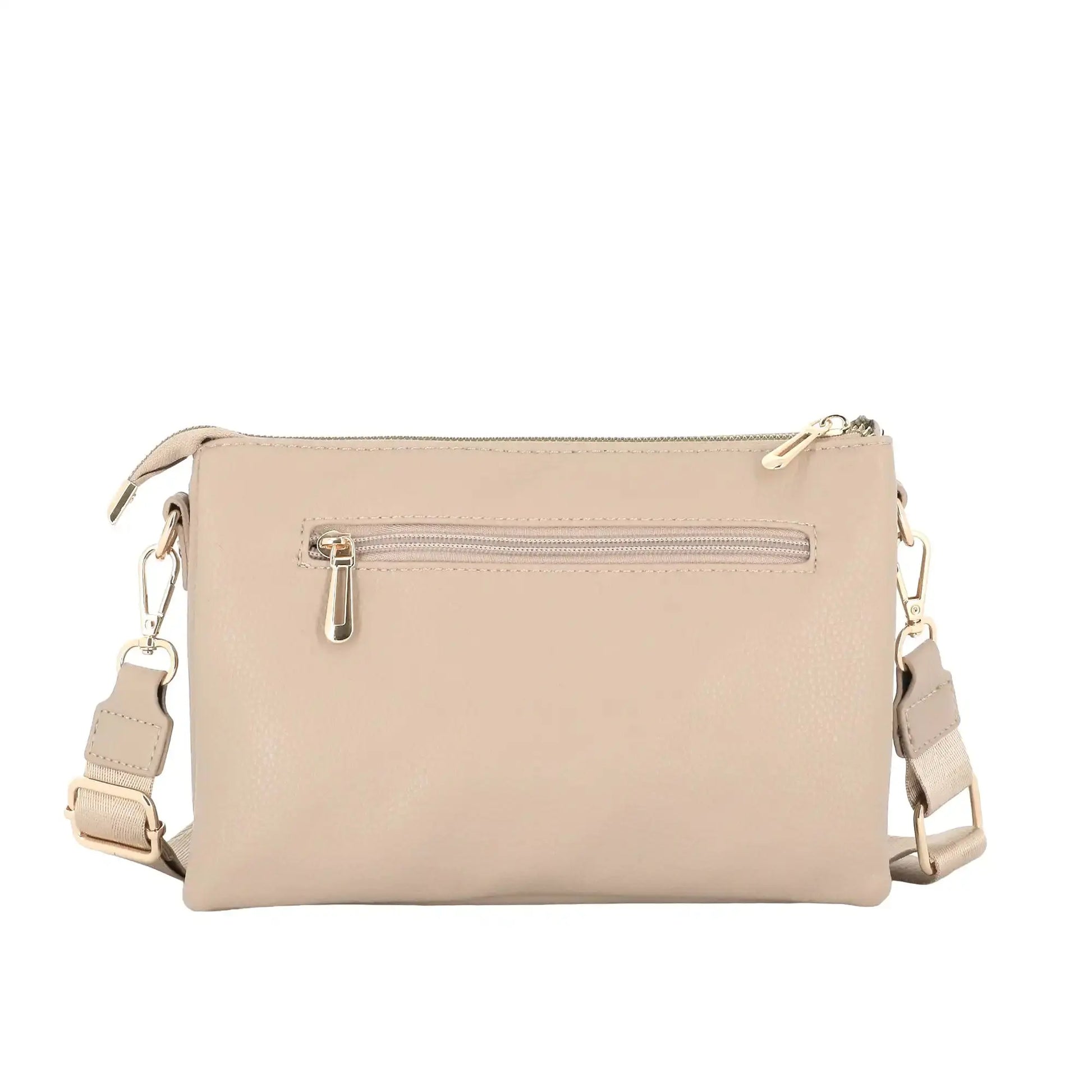 Flora & co Sa ville femme 3 bandoulières multipoches beige