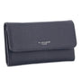Flora & co Portefeuille chéquier femme souple bleu