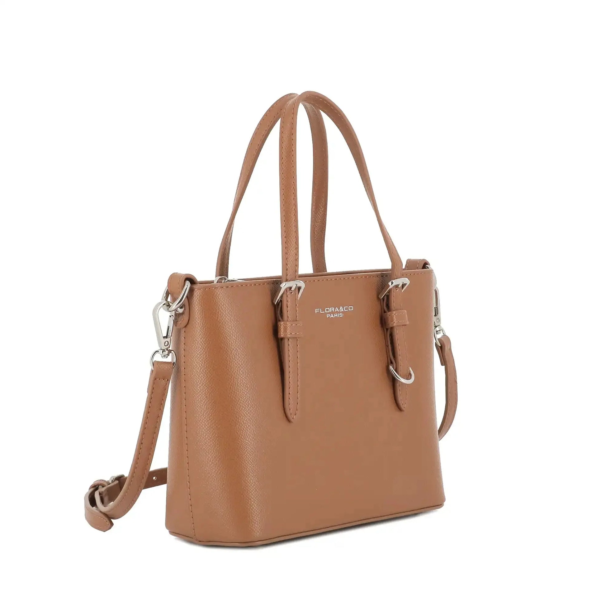 Flora & co Petit sac à main bandoulière femme Camel