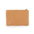Made in Italy Porte-Monnaie pochette cuir grainé femme Camel