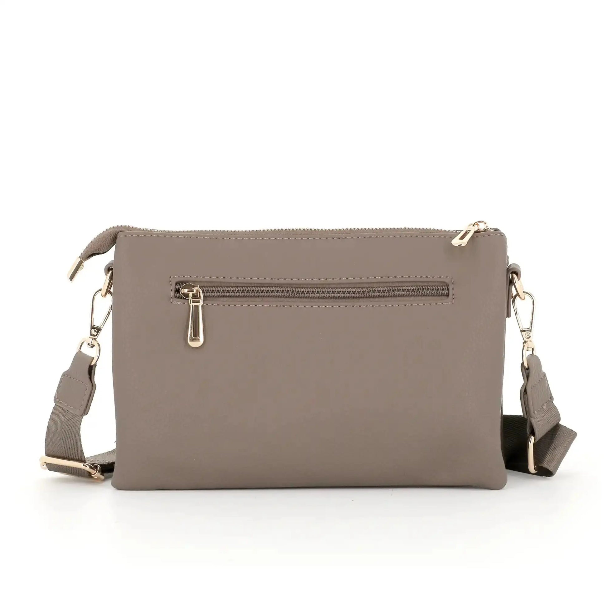 Flora & co Sa ville femme 3 bandoulières multipoches taupe foncé