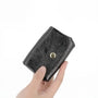 Vue 1 du Porte-monnaie cuir souple irisé 04 noir par Made in Italy.