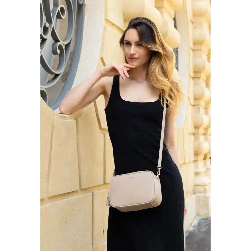 Flora & co Sac caméra bandoulière femme léger beige