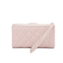Gallantry Portefeuille porte-cartes femme matelassé rose