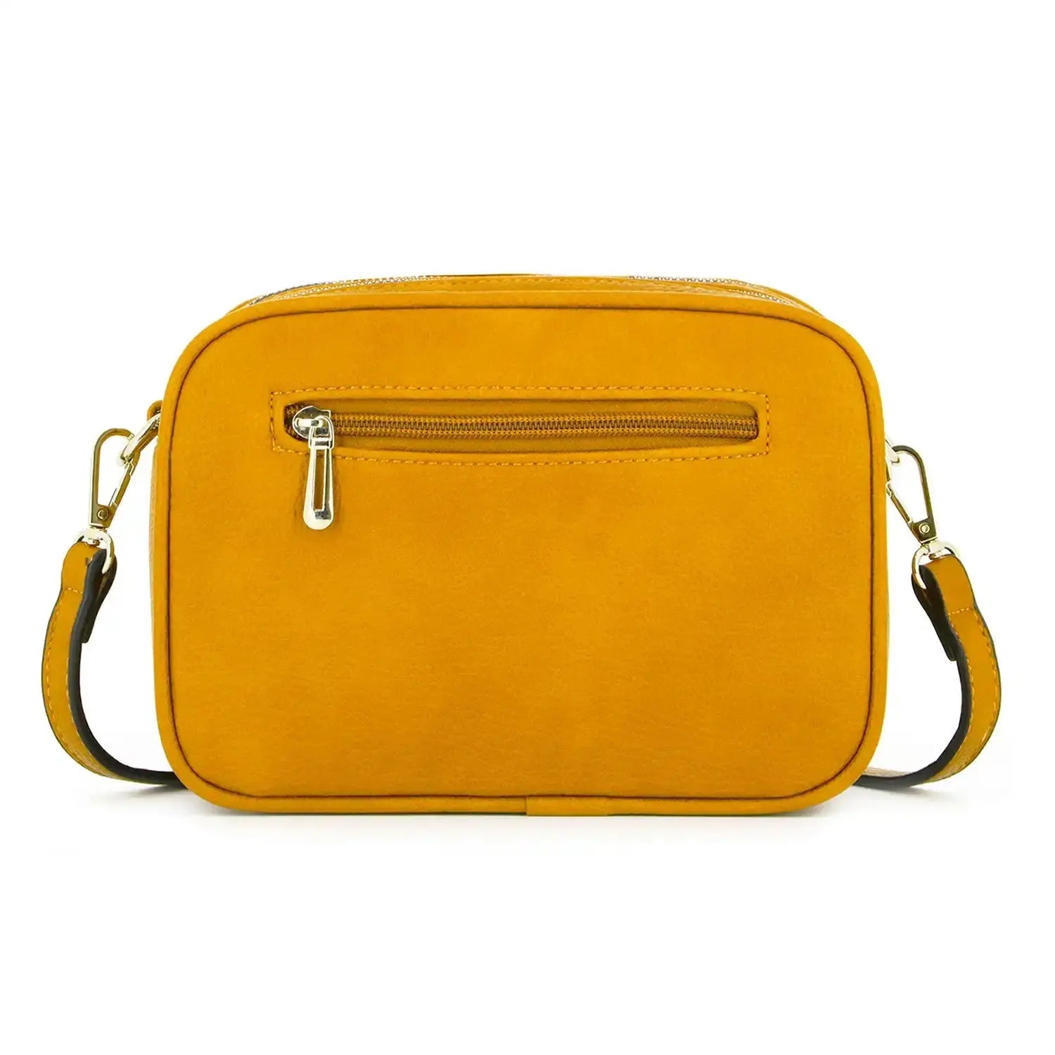 Flora & co Sac caméra bandoulière femme léger moutarde