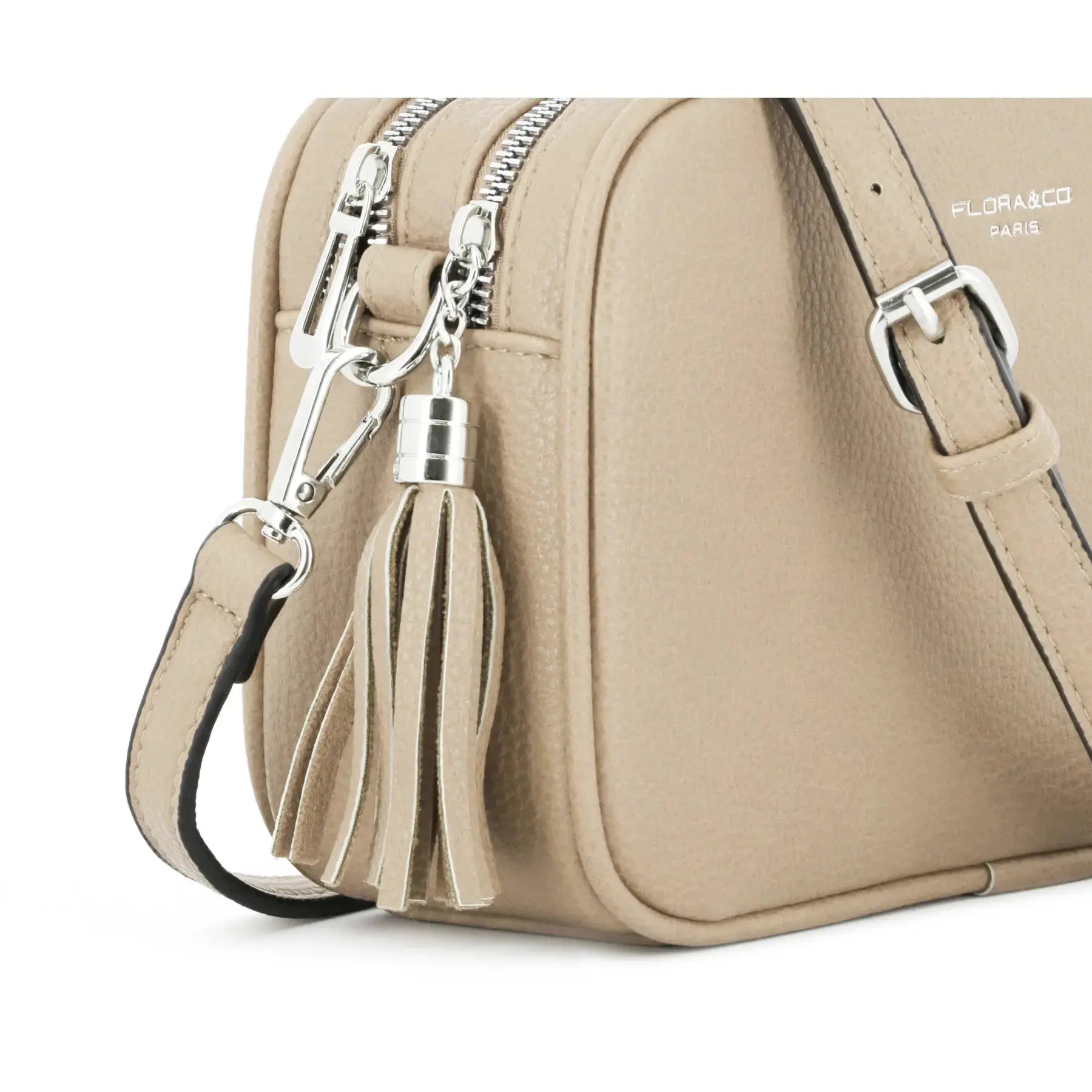 Flora & co Sac caméra bandoulière femme léger beige