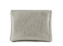 Flora & co Porte-monnaie cartes irisé bouton rabat taupe