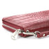 Flora & co Portefeuille femme brillant pu cuir croco rouge