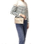 Flora & co Sac bandoulière femme irisé rabat or