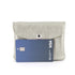 Flora & co Porte-monnaie cartes irisé bouton rabat taupe