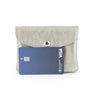 Flora & co Porte-monnaie cartes irisé bouton rabat taupe