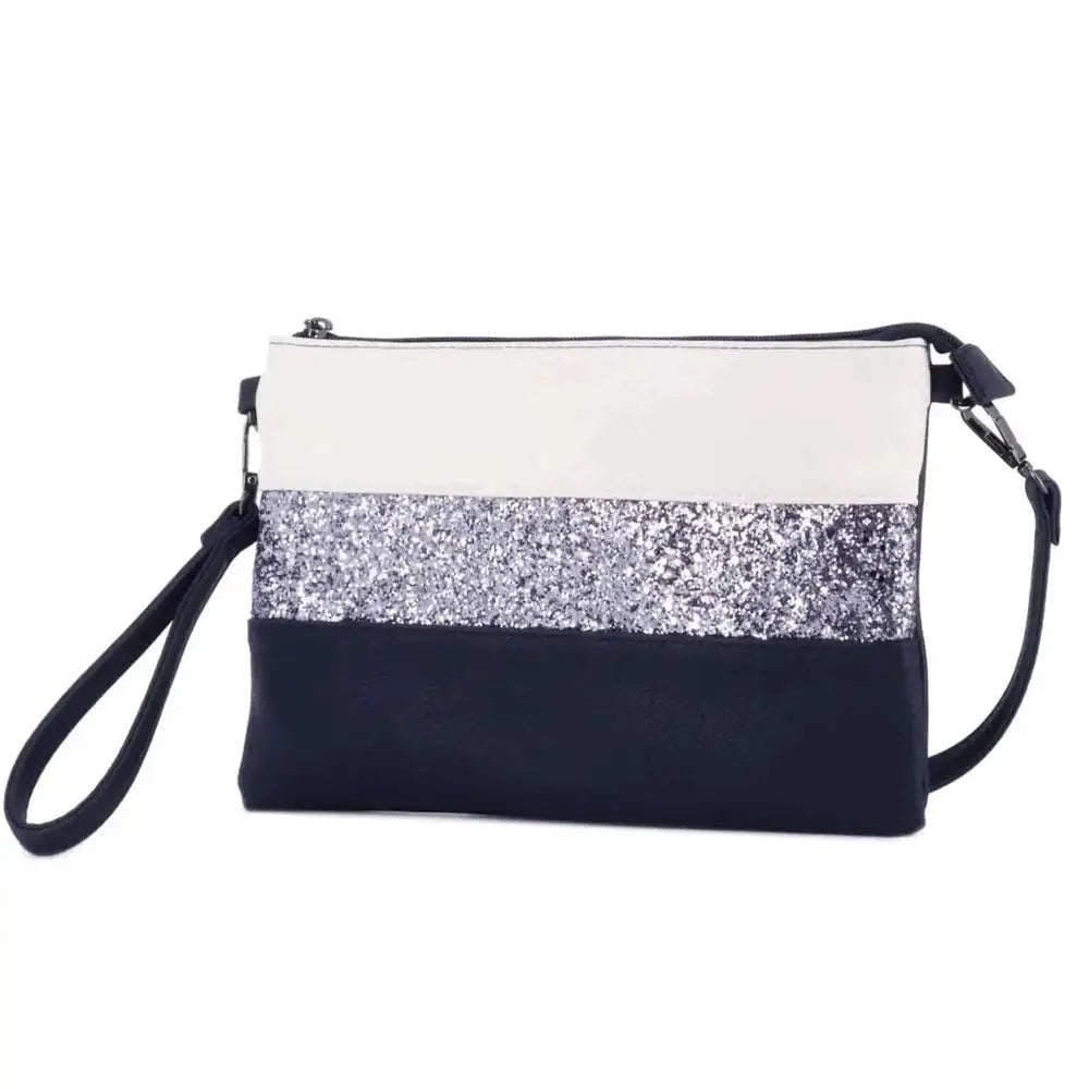 Gallantry Sac bandoulière paillette femme bleu