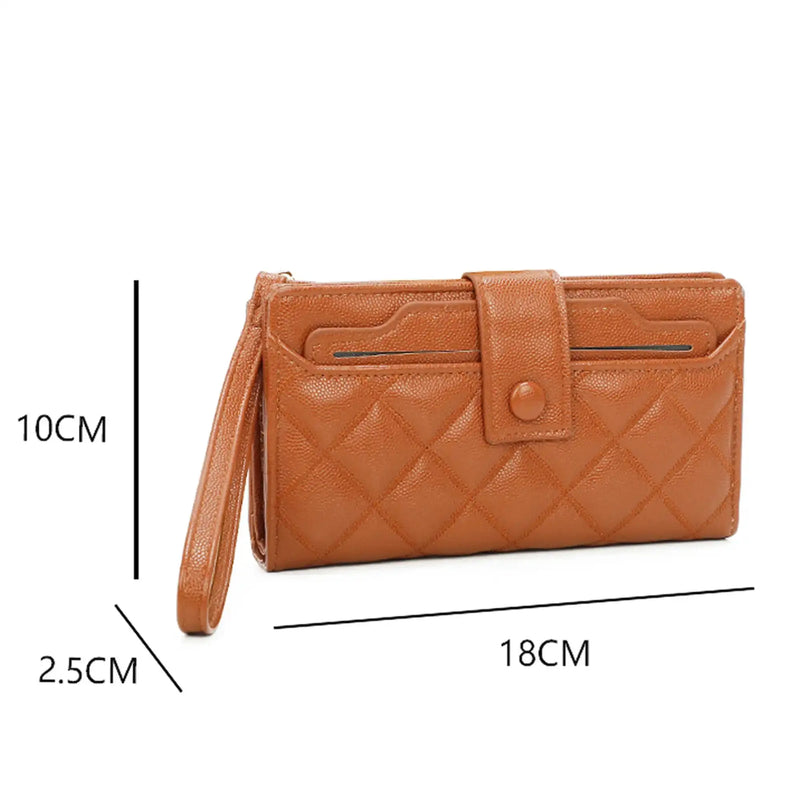 Gallantry Portefeuille porte-cartes femme matelassé camel