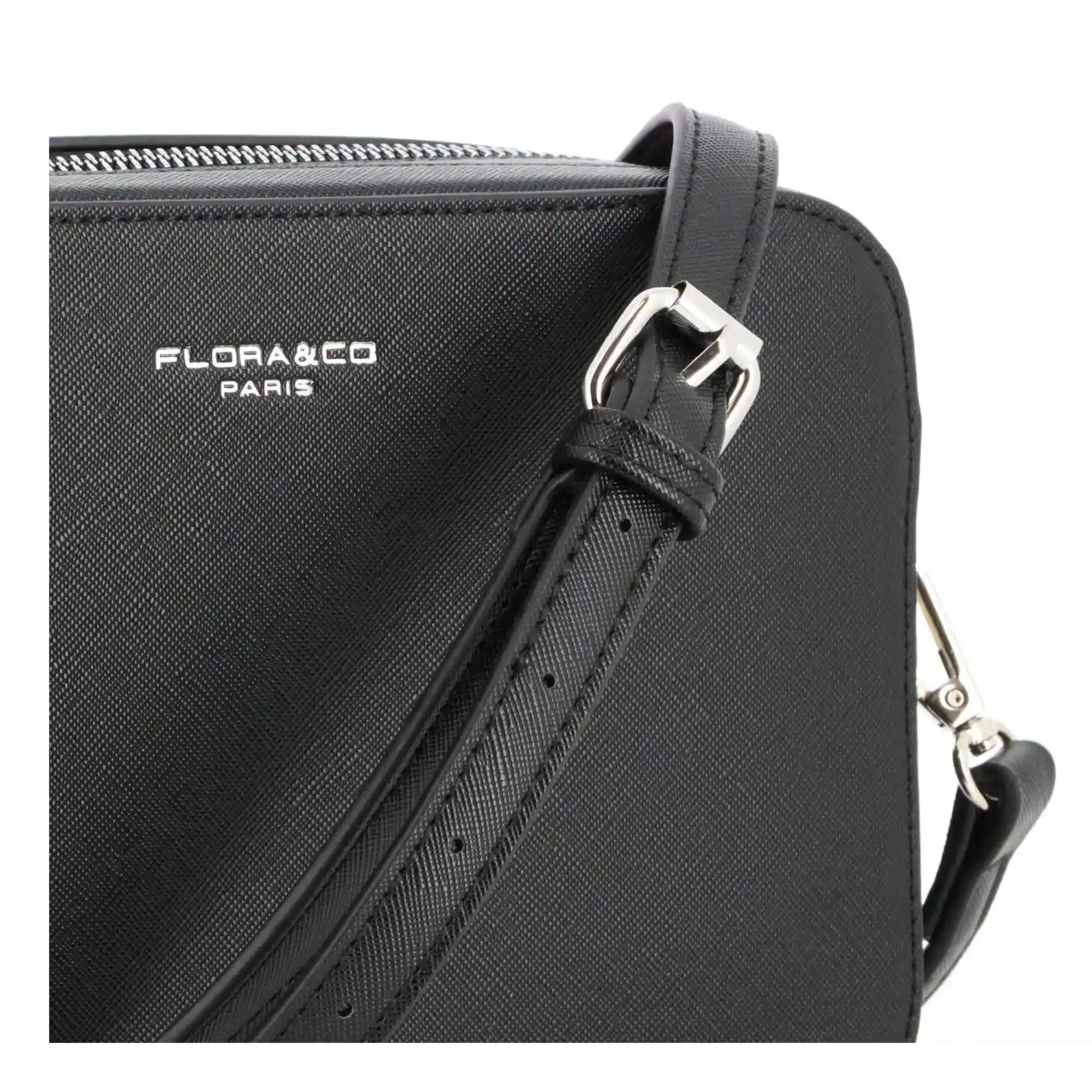 Flora & co Sac bandoulière femme rectangle rigide noir