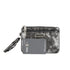 Flora & co Petit porte-monnaie pochette femme suède irisé Gris Argent