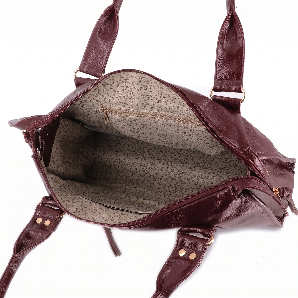 Grand Sac Bowling Femme Cours Bordeaux