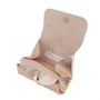 Porte-monnaie cuir souple irisé 04 or rose Made in Italy