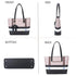 Gallantry Sac cabas femme a4 multicolore rayure noir
