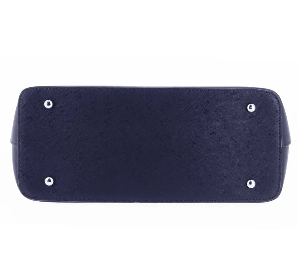 Flora & co Sac cabas femme format a4 saffiano bleu