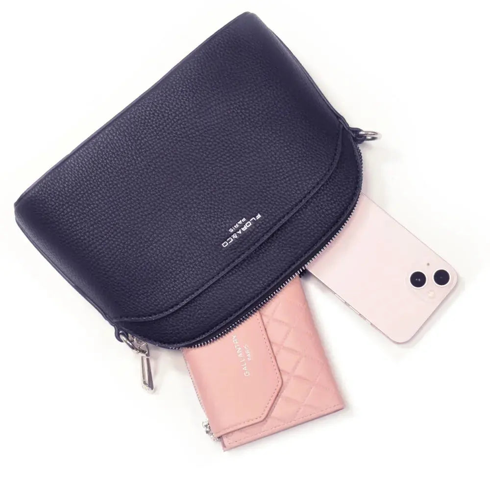 Sac bandoulière arrondi multi-poches Bleu Marine other image 6