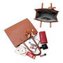 Sac cabas femme similicuir camel - vue 6 | Gallantry