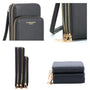 Sac bandoulière pochette téléphone 67 pouces Noir - Crocochic