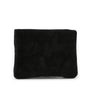 Vue 5 du Petit porte-monnaie cartes cuir suède Noir par Made in Italy.