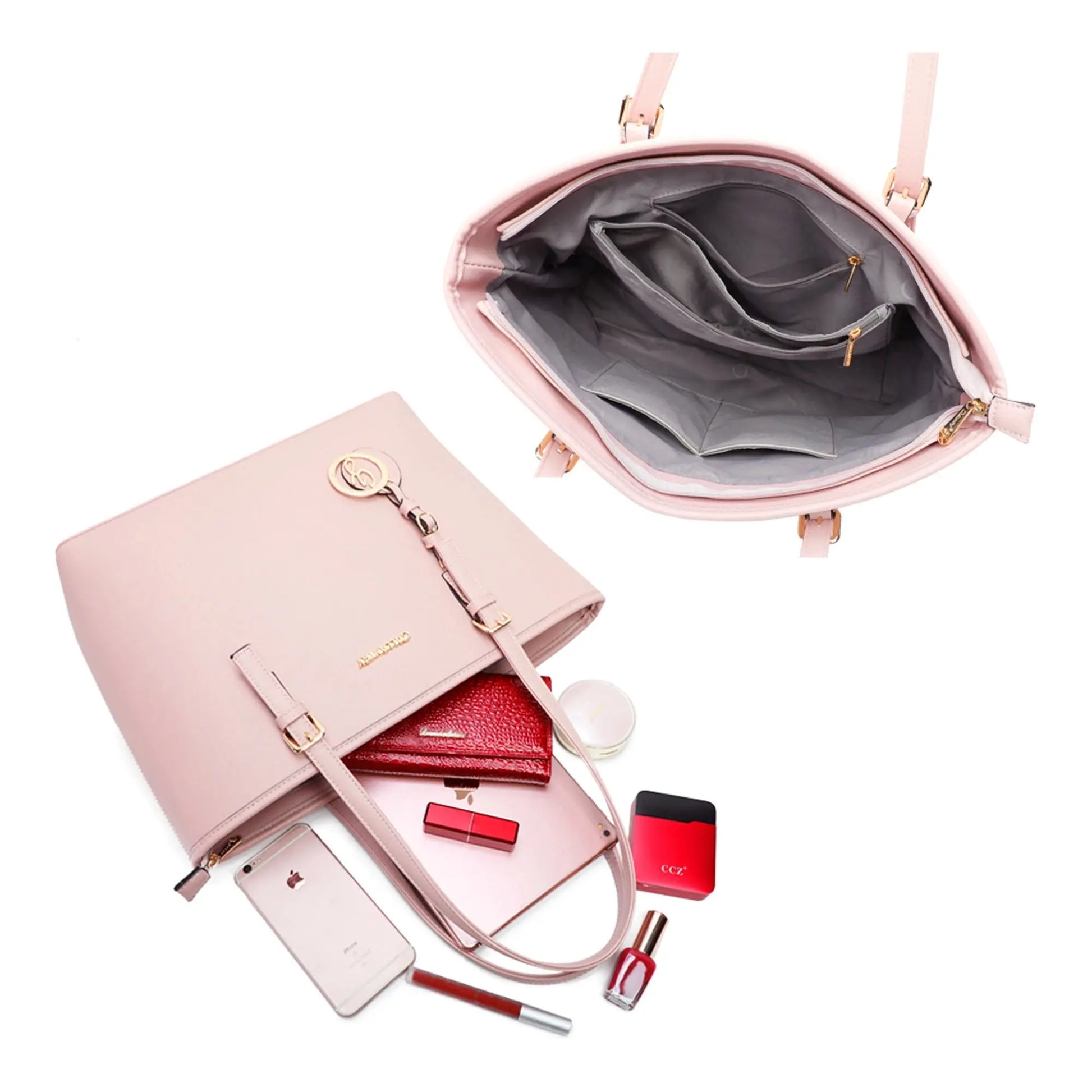 Gallantry Sac à main femme fourre-tout xl rose