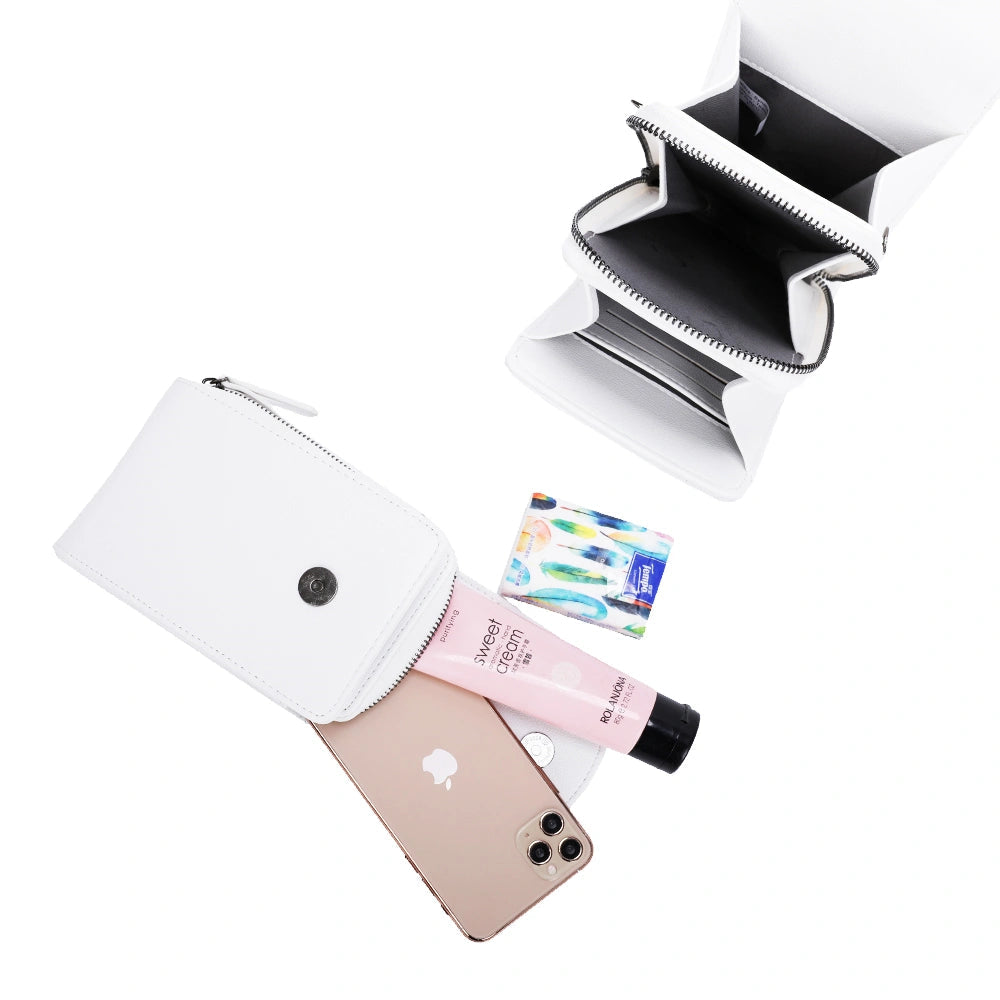 Pochette téléphone bandoulière femme blanc Gallantry