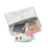 Portefeuille pochette passeport cuir isiré Argent other image 6