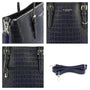 Sac cabas femme similicuir bleu - vue 6 | Flora & co