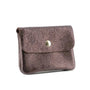 Vue 1 du Porte-monnaie femme cuir italien irisé 041 Chocolat par Made in Italy.