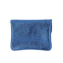 Porte-monnaie femme cuir italien irisé 041 Bleu Vif - Crocochic