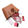 Sac cabas femme cuir synthétique camel - vue 6 | Gallantry