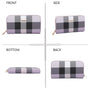 Portefeuille campagnon carreaux multicolore Violet - Crocochic