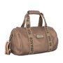 Sac polochon sport voyage femme marron métal - Crocochic