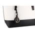 Gallantry Sac cabas femme bicolore saffiano blanc