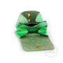 Vue 5 du Porte-monnaie cuir souple irisé 04 Vert Herbe par Made in Italy.
