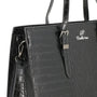 Sac cabas femme cuir synthétique noir - vue 6 | Crocochic