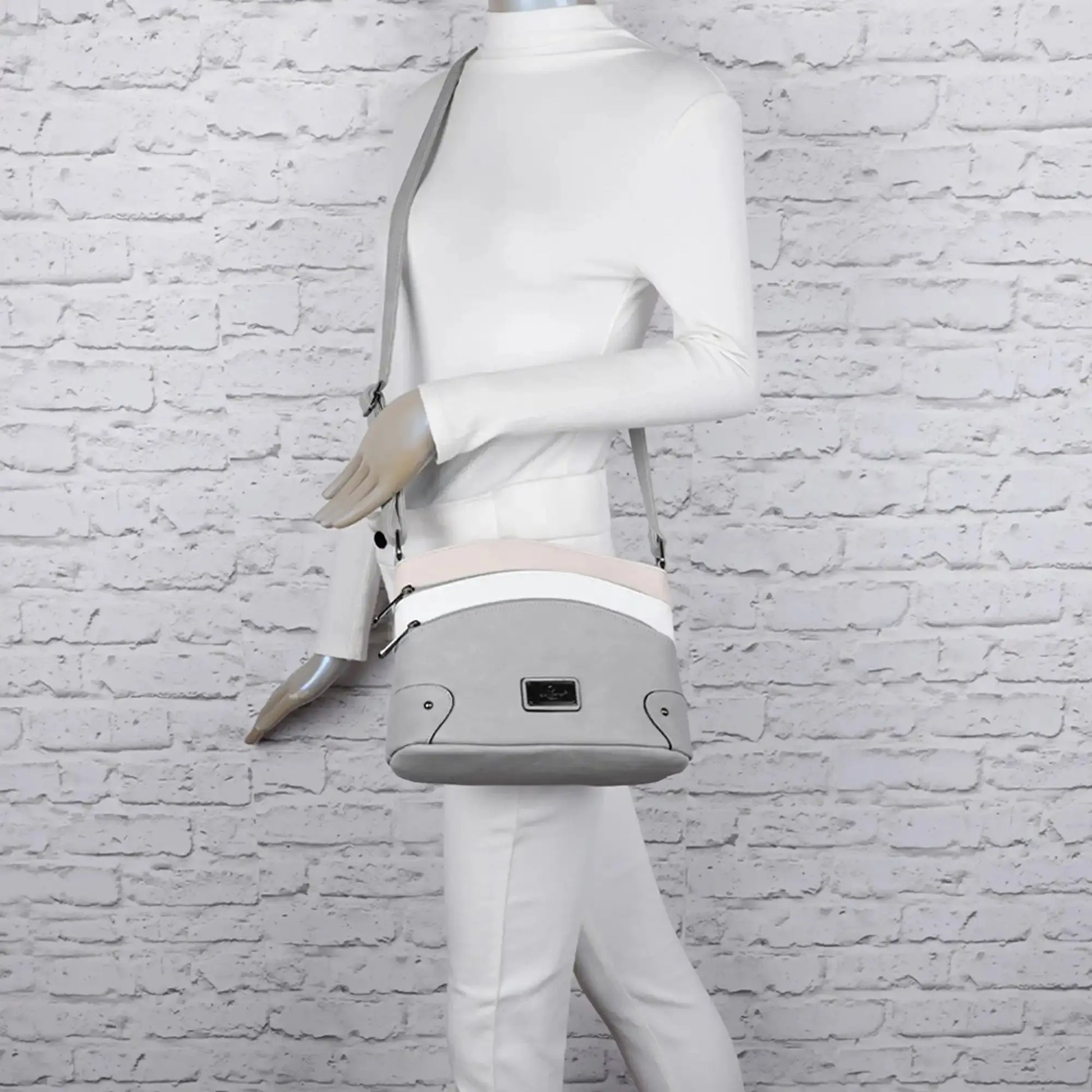 Gallantry Sac bandoulière femme multicolore grainé beige