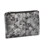 Flora & co Pochette femme suédine irisé gris argent