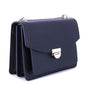 Flora & co Sac bandoulière chaînette style accordéon bleu marine