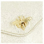 Made in Italy Sac bandoulière chaîne cuir femme irisé or