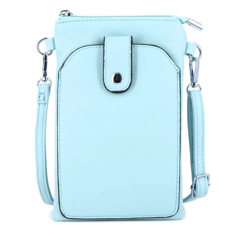 Flora & co Pochette bandoulière téléphone femme bleu clair