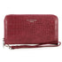 Flora & co Portefeuille femme brillant pu cuir croco rouge