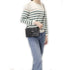 Flora & co Sac bandoulière femme irisé rabat noir