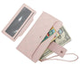 Gallantry Portefeuille porte-cartes femme matelassé rose