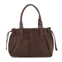 Sac cabas bowling femme cuir synthétique chocolat - vue principale | Crocochic