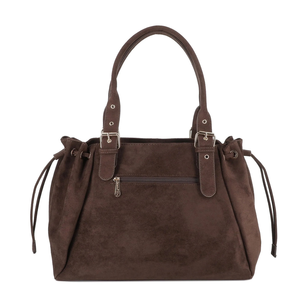 Sac cabas bowling femme cuir synthétique chocolat - vue 4 | Crocochic